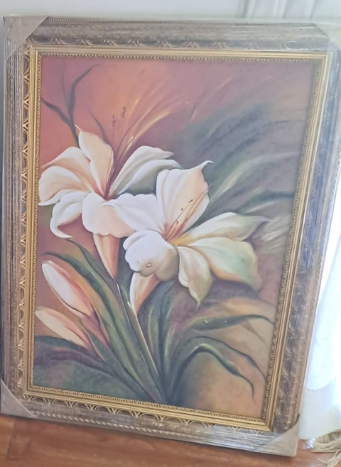 Cuadro Floral (Lirios Blancos)
